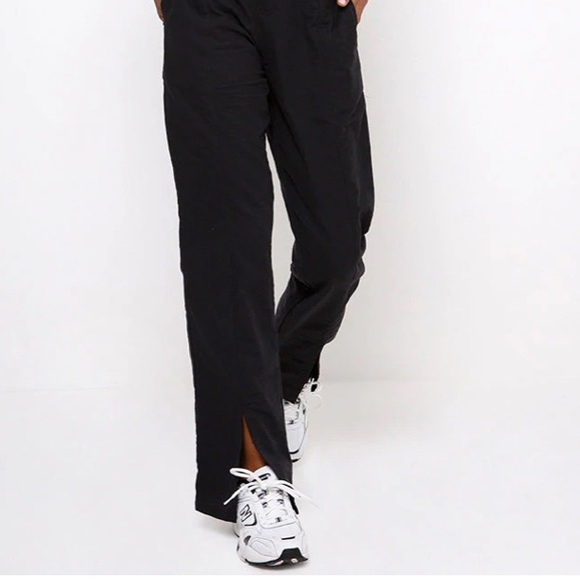Motel Pants Flare Slit Gesta Trouser black Sz small 28 NWT - Picture 3 of 11